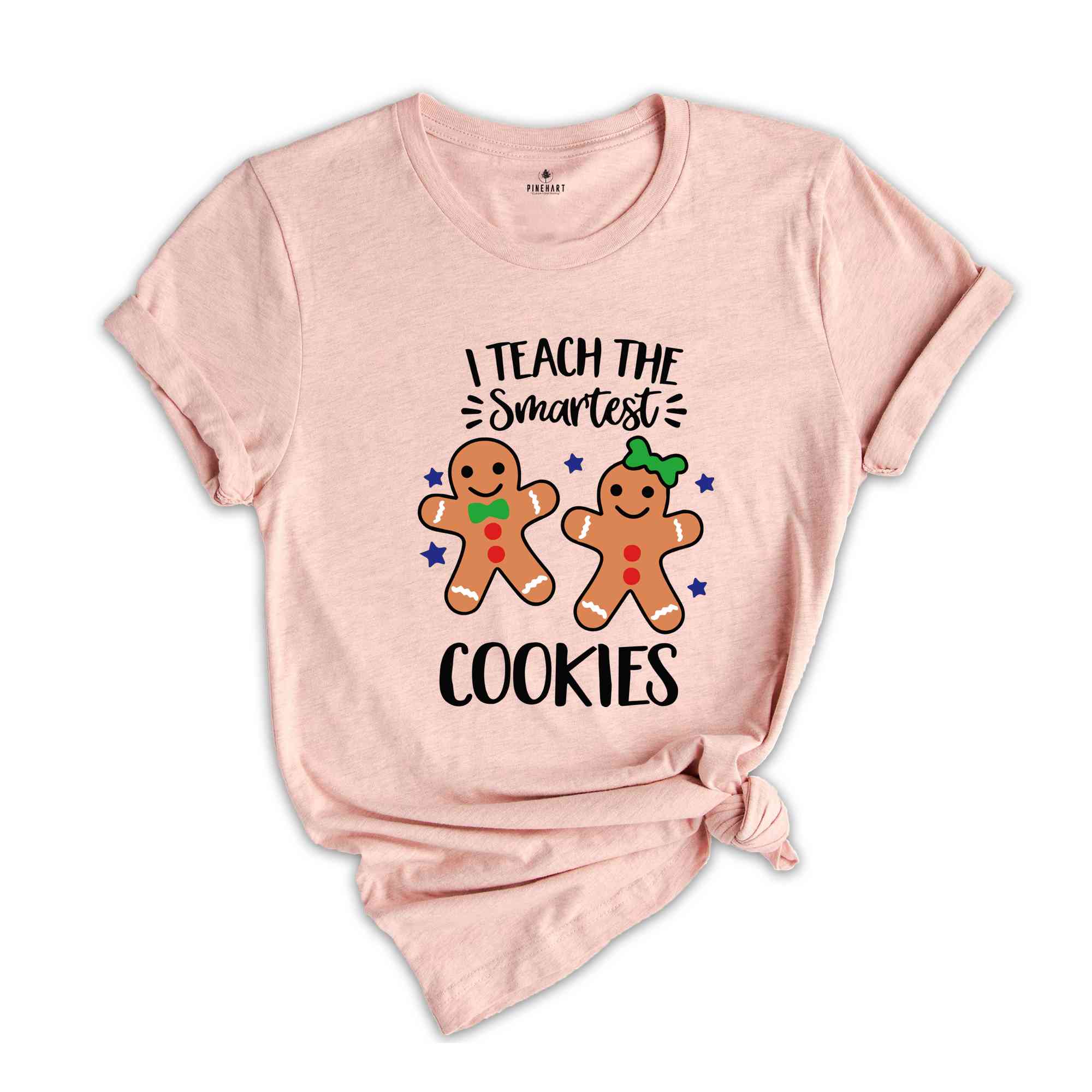 I Teach The Smartest Cookies Shirt, Christmas Gift Shirt, Teacher Christmas Shirt, Gingerbread Christmas Shirt