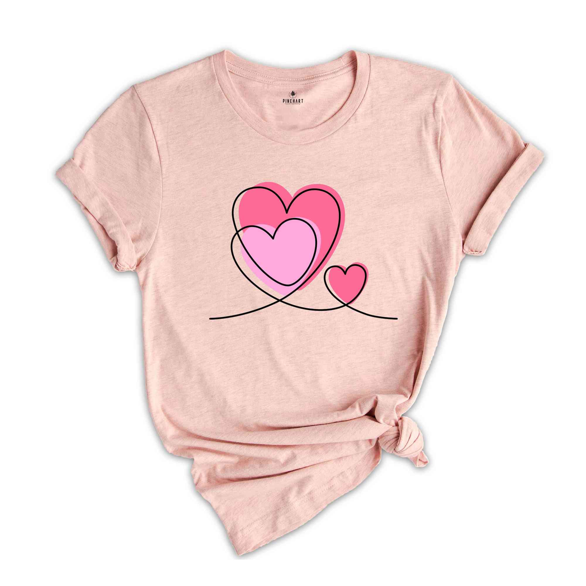 Heart Trio Valentine’s Day Shirt, Matching Valentines Couples,3 hearts valentines shirt, Anniversary Shirt