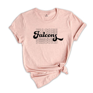 Introducing the Falcons Team Mascot Shirt, the perfect addition to any fan's wardrobe. This Falcons Team Shirt is designed to showcase your