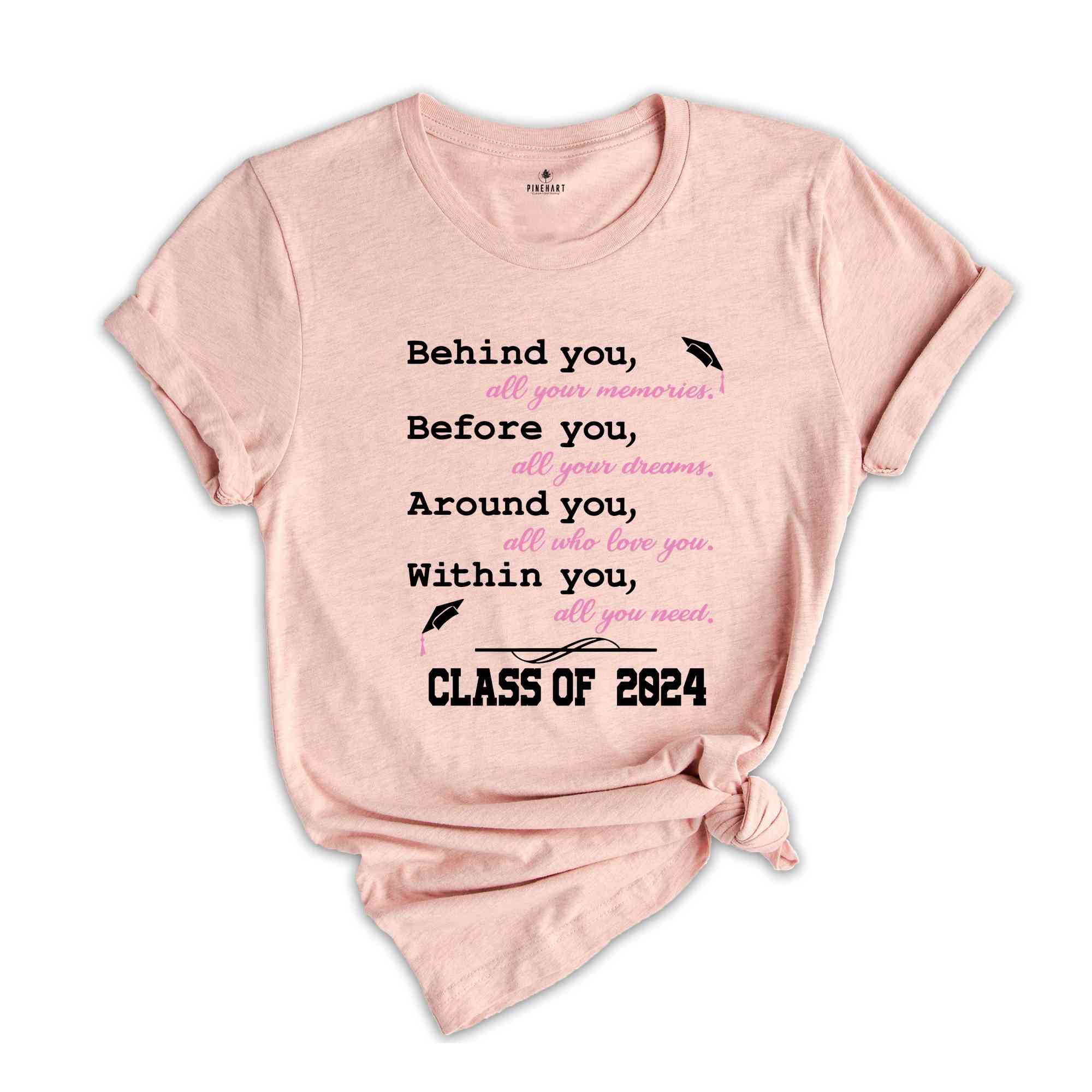 Graduation Saying Class of 2024, Senior 2024 Shirt, Class Of 2024 Shirt, Graduation T-Shirt, Graduation Party, Senior Squad