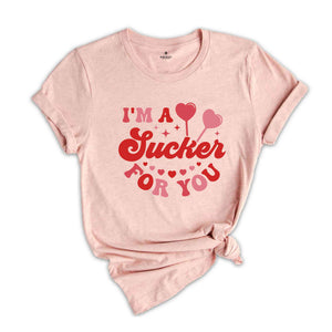 Cute Valentines I Am A Sucker For You Shirt, Valentine Day Gift, Valentines Day Couple Shirt, Valentine Clothes, Love Shirt