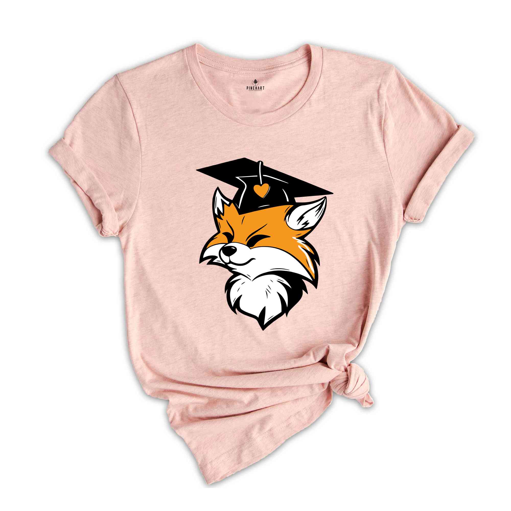 Fox in a Graduation Shirt, Cute Fox T-shirt, Fox Lover Tee, Graduation Gifts, Graduate Shirt 2024, Senior 2024 T-shirt