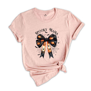 Halloween Mommy and Me Shirt, Spooky Mama Mini Shirt, Kids Halloween Shirt, Mother and Daughter, Dark Coquette Halloween Mom Shirt