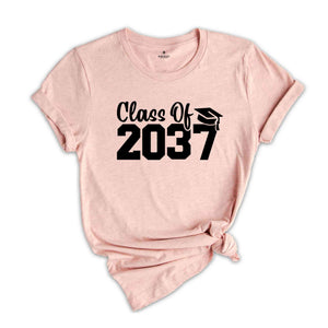 Class of 2037 Shirt, 2037 Graduation Shirt, School Shirt, Graduation Gift, Last Day Of School, Class of 2037, Class Of 2037 Gift