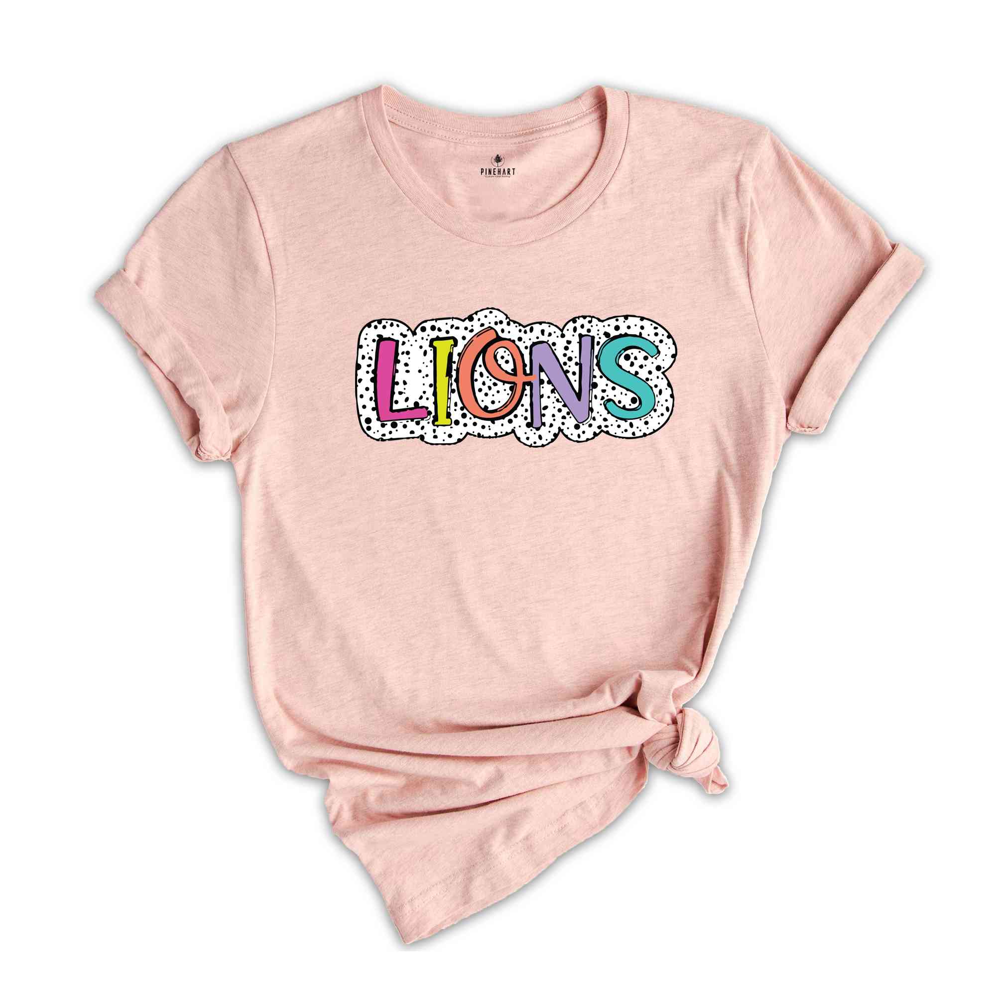 Lions Team T-Shirt, Lions Mascot Shirt, Lions Fan Shirt, Football T-Shirt, Lions Team Mascot, Lions Mascot Tee