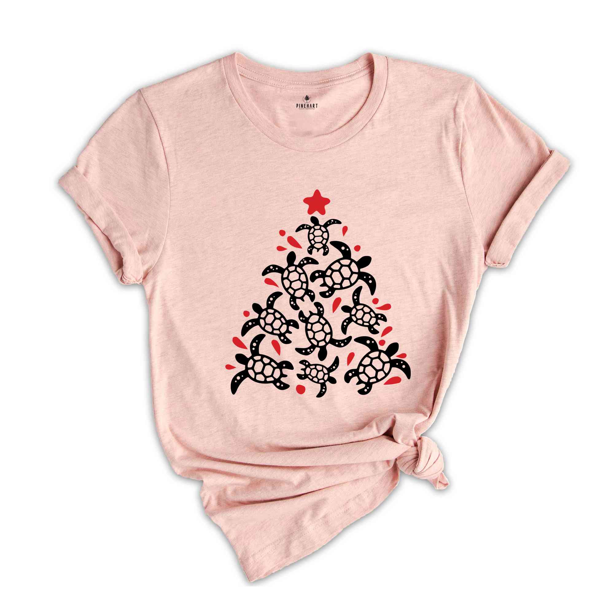 Christmas Tree Turtle Shirt, Turtle Lover Shirt, Animal Lover Gift, Holiday Turtle Shirt, Xmas Turtle Tee, Winter Turtle Shirt