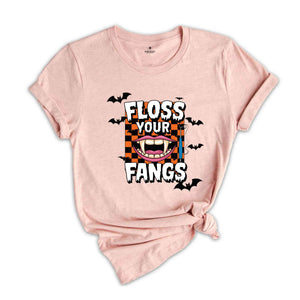 Floss Your Fangs T-Shirt, Dental Halloween Shirt, Funny Dental Shirt, Halloween Gifts For Dentists, Spooky Season Tee