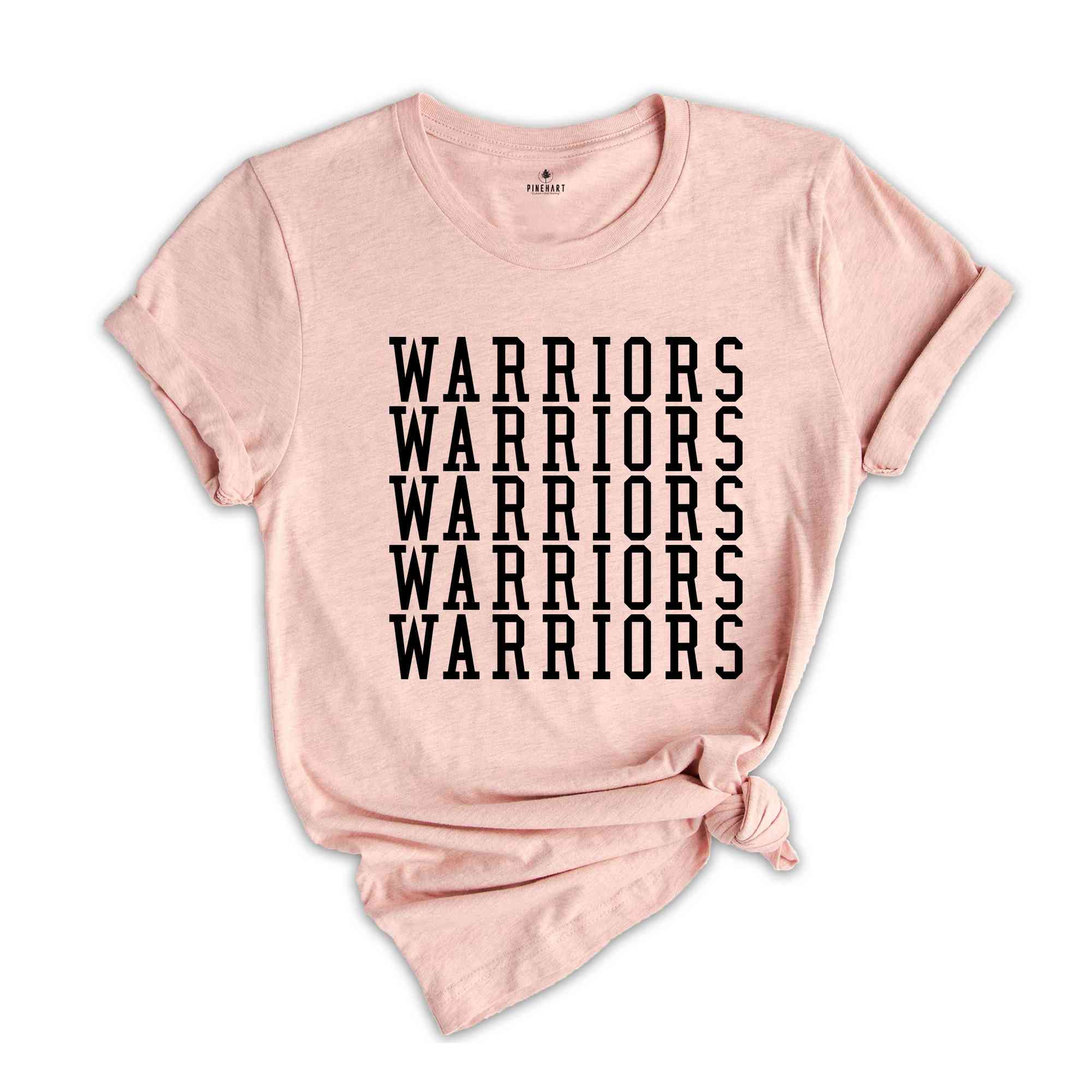 Team Mascot T-Shirt, Warriors Team Shirt, Warriors Football Tee, Warriors Fan Gift, Warriors School Shirt, College Shirts