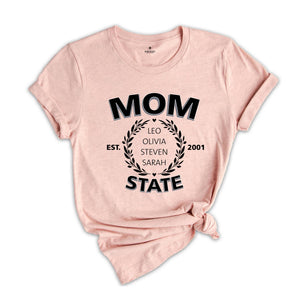 Custom Mom Shirt, Personalized Mothers day gift, Best Mom Shirt, Custom Name Shirt, New Mom Shirt, Kids Names Shirt, Cute Mom Shirt