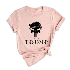 Trump Punisher Shirt, Trump 2024 Shirt, Republican Shirt, Punisher Hair Tee, Keep America Great Shirt, Donald Trump 2024 Tee