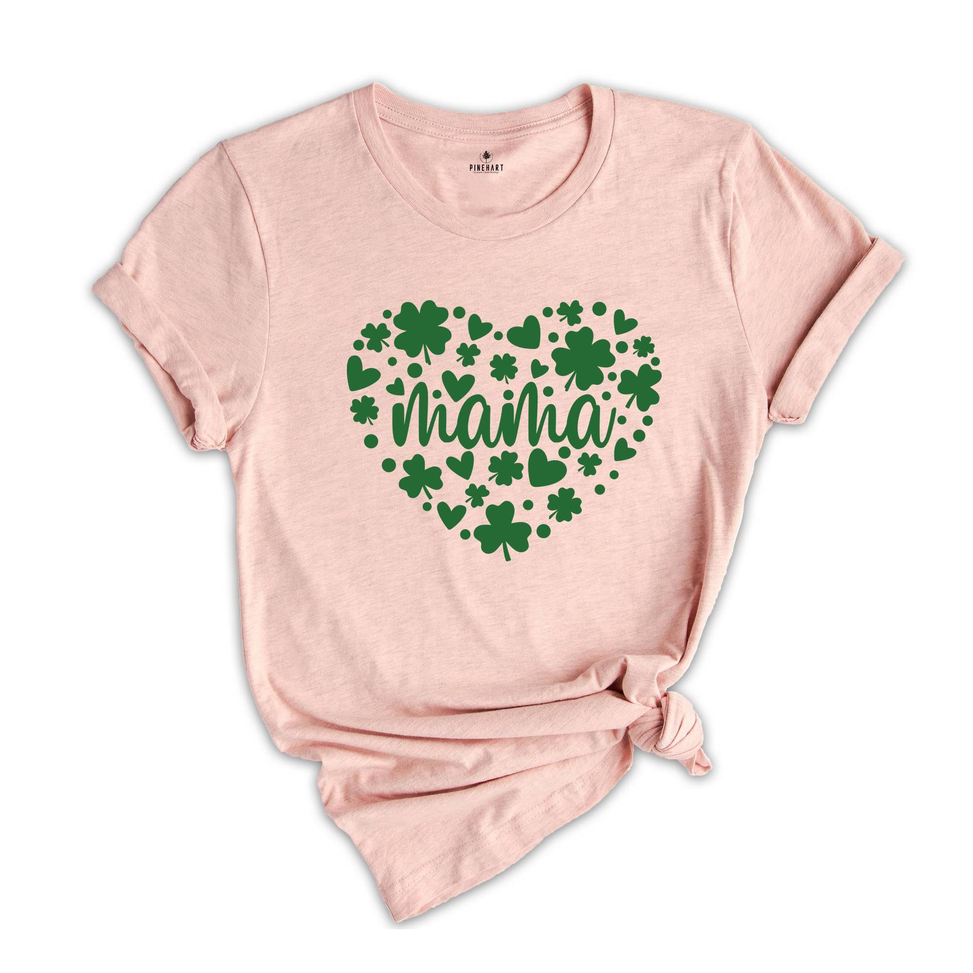 St. Patrick’s Day Heart Shirt, Mama Mini Shirt, Lucky Mama Shirt, Lucky Mini Shirt, St. Patrick’s Shirt, Mama St. Pattys Shirt, Mini Shirt