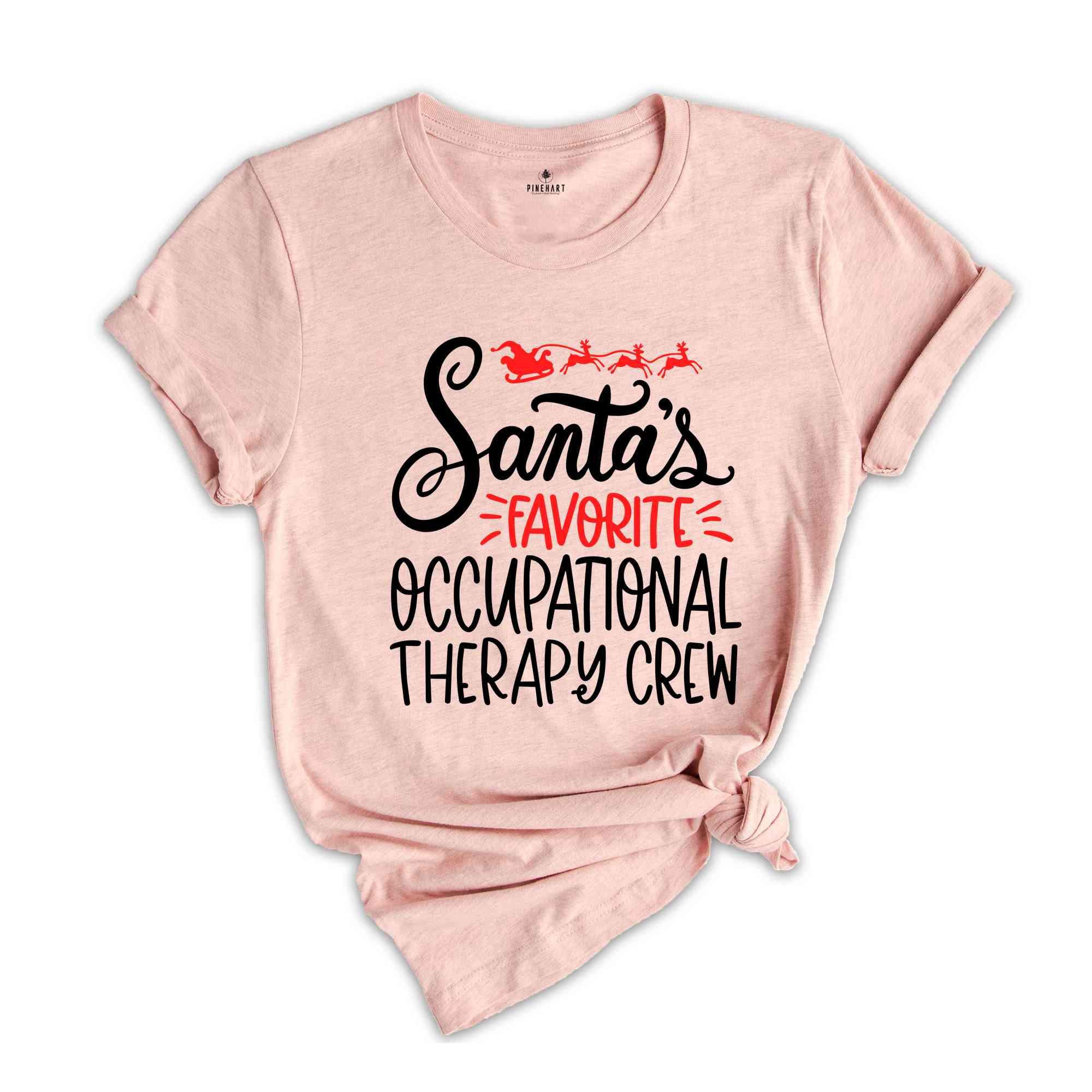 Christmas Occupational Therapy Crew, Santa's Favorite OT Crew Shirt, Christmas Gift, Christmas Party Tee, Xmas Tee