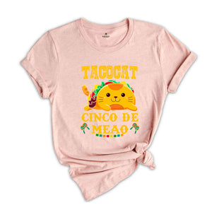 TacoCat Cinco De Meao Shirt, Taco Cat Shirt, Cute Taco Lover T-Shirt, Funny Cinco De Mayo Shirt, Mexican Food Lover Shirt, Kawaii Tacocat