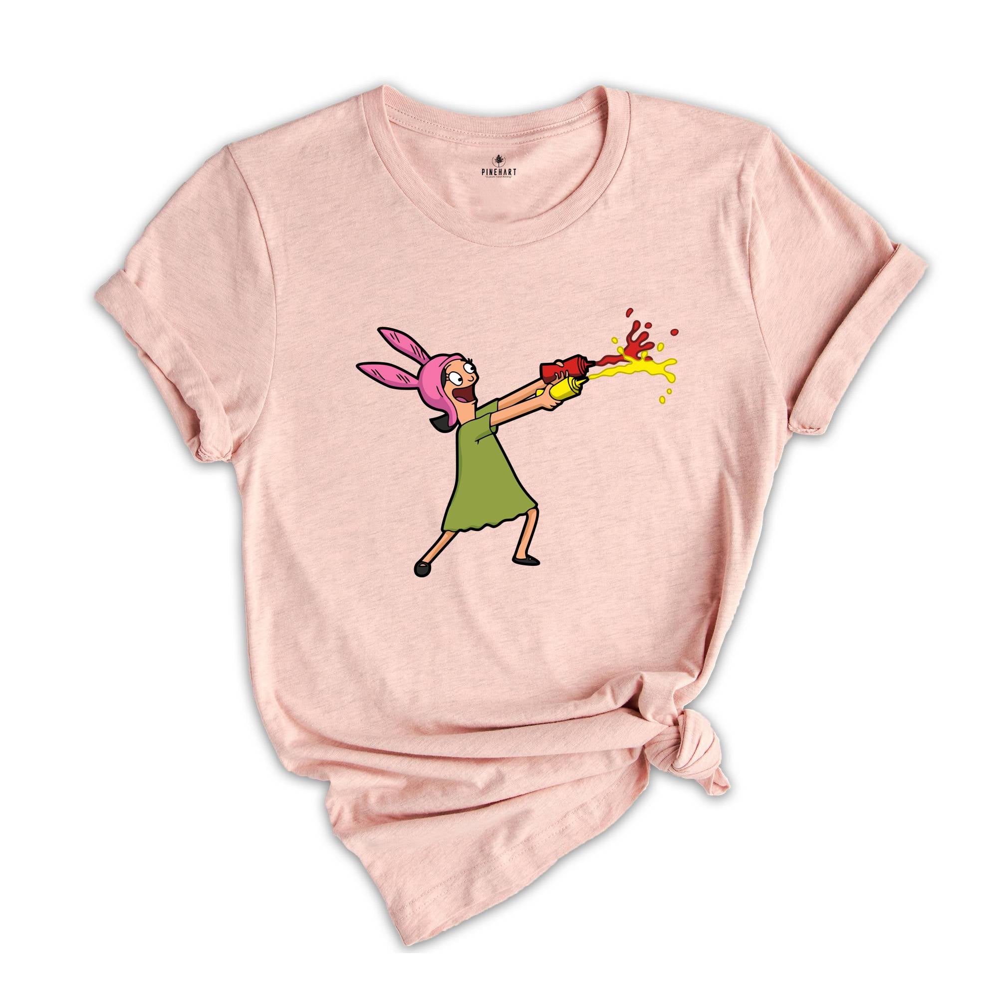 Louise Belcher Shirt, Bob's Burgers Shirt, Bob's Burgers Fan Gift, Funny Cartoon Shirt, Cartoon Lover Gift, Comedy Cartoon Shirt