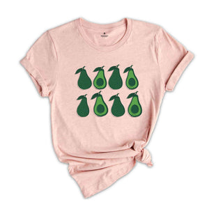 Avocado T-Shirt, Avocado Lovers T-Shirt, Fruit Shirt, Foodie Gift, Avocado Lovers Tee, Healthy Life Style Shirt