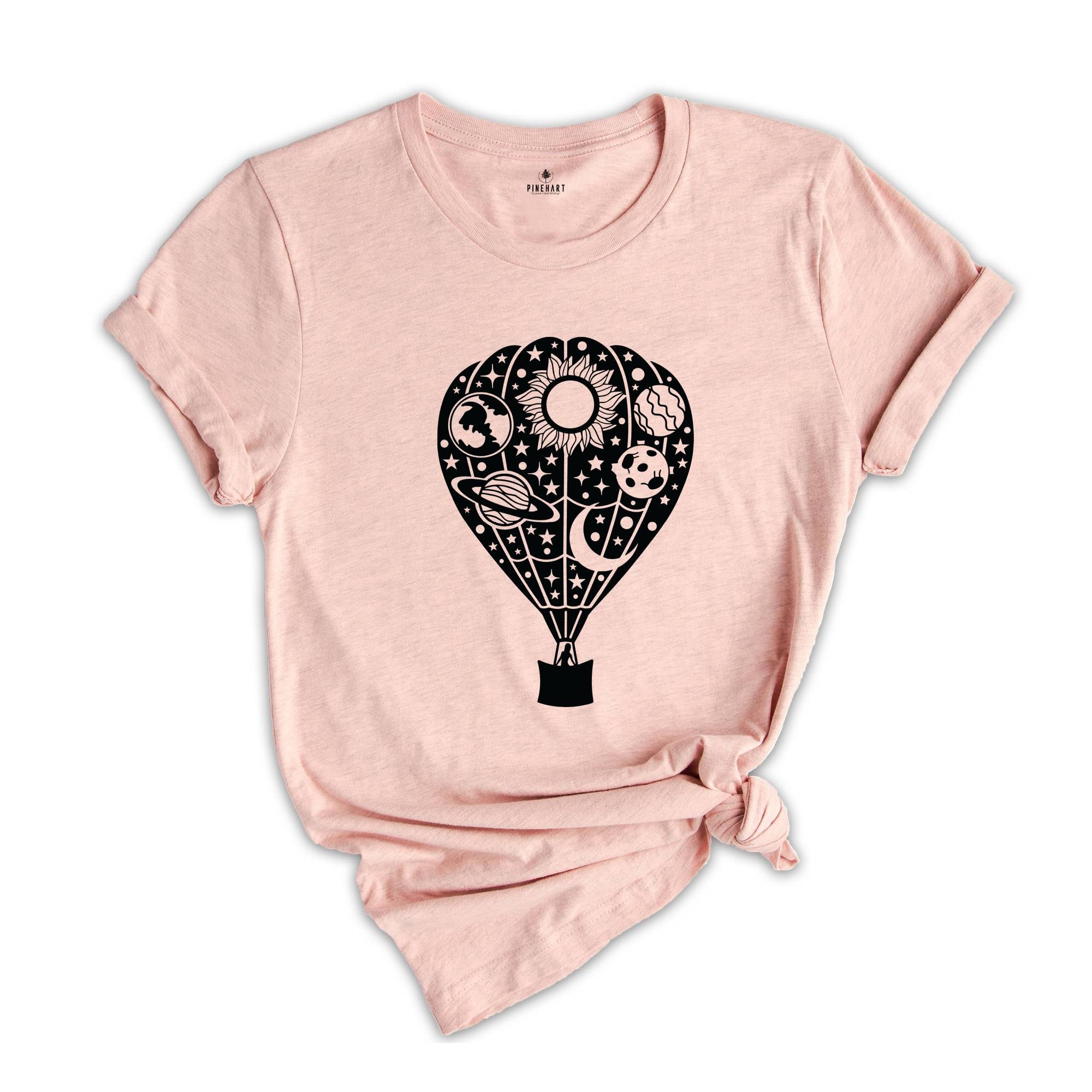 Hot Air Balloon T-Shirt, Art T-Shirt, Travel Lover T-Shirt, Explorer T-Shirt, Balloon Lover T-Shirt, Traveler T-Shirt, Flying Balloon Shirt