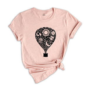 Hot Air Balloon T-Shirt, Art T-Shirt, Travel Lover T-Shirt, Explorer T-Shirt, Balloon Lover T-Shirt, Traveler T-Shirt, Flying Balloon Shirt