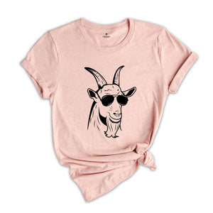 Goats With Sunglasses Shirt, Funny Goat Motivational T-Shirt, Funny Goat Shirt, Goat Tee, Farmer Shirt