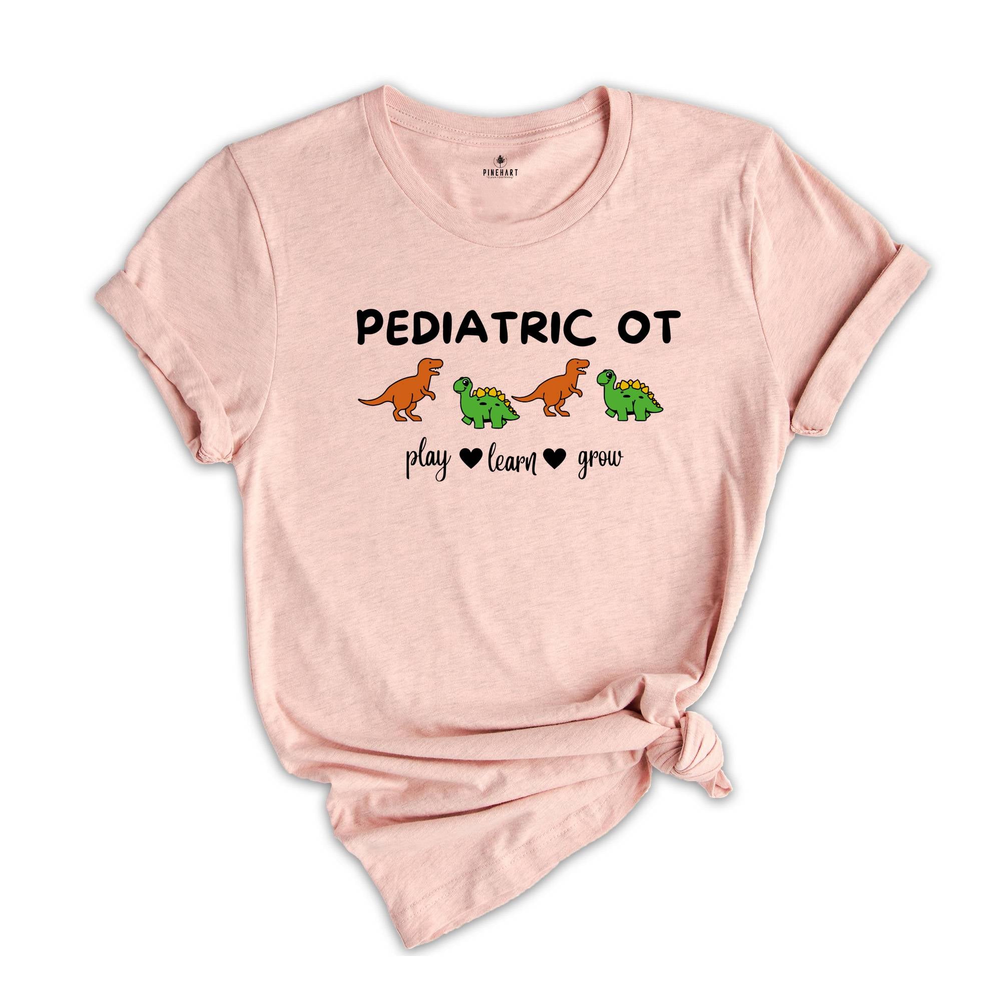 Dinosaur Pediatric OT Shirt, Occupational Therapy Shirt, Pediatric Ot Apparel, Occupational Outfit, Pediatric T-Shirt