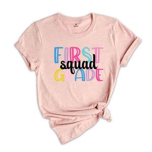 First Grade Squad Shirt, Teacher Shirt, Grade Squad Teacher Shirt, Squad Shirt, New Teacher Shirt, Grade Shirt, Back To School Shirt