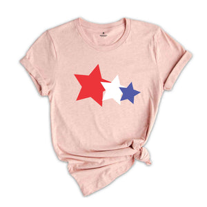 USA Stars Shirt, 4th Of July Shirt, Star Glitter Shirt, Fourth Of July Shirt, Independence Shirt, Patriotic Shirt, USA Shirt, America Shirt