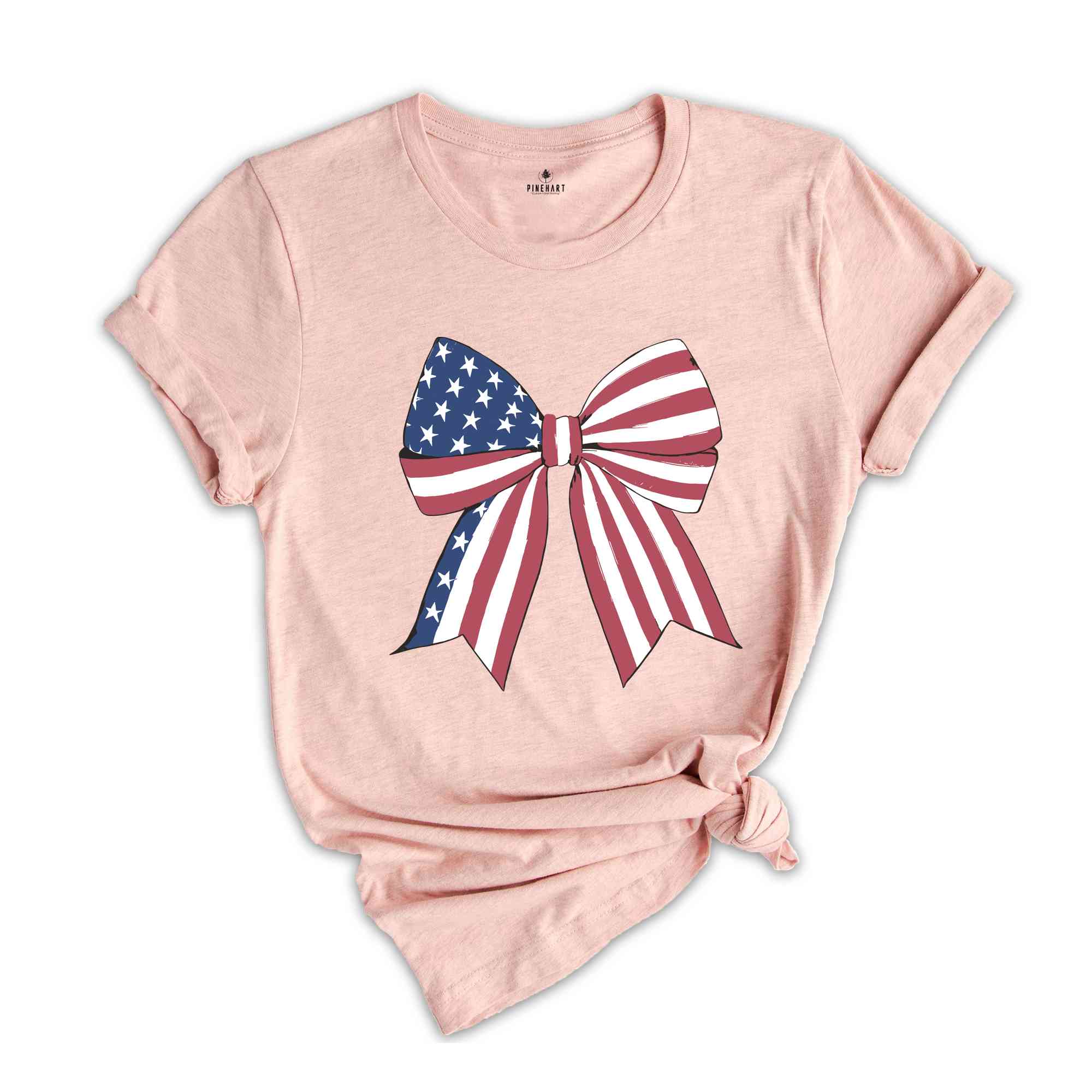 Coquette American Shirt, Coquette Bow Shirt, 4th of July Shirt, America Shirt, Freedom Shirt, American Flag Shirt, American girl Tee