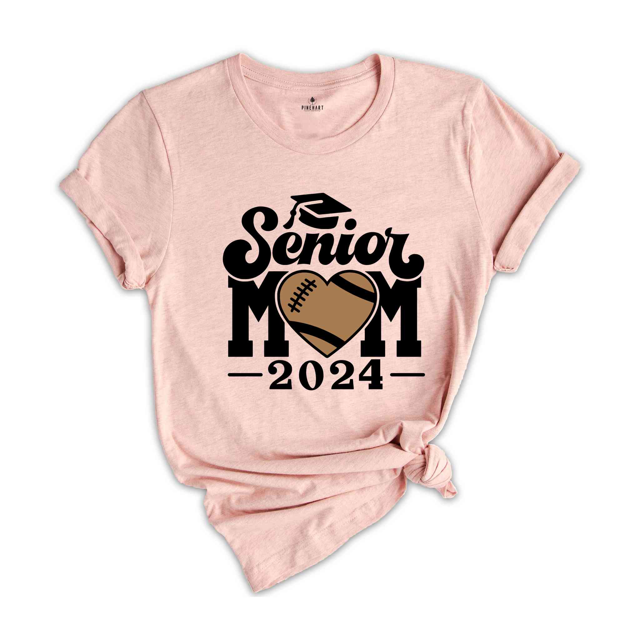 Football Senior Mom 2024 T-Shirt, Graduation 2024 Shirt, Senior Shirt, Graduation Shirt, Football Mom Shirt, Class of 24, Football Lover Tee