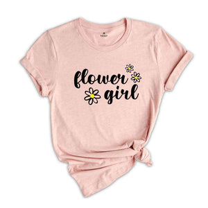 Flower Girl Shirt, Wedding Shirt, Matching Bridesmaid Shirt, Flower Girl Wedding Party Shirt, Cute Flower Girl