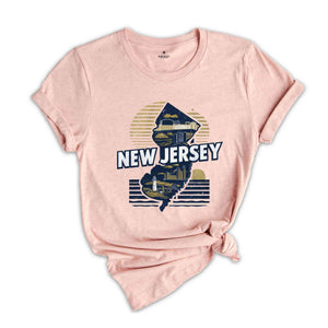 Retro State Of New Jersey Shirt, State Of New Jersey Shirt, State Tee, New Jersey Tee, New Jersey Lover Shirt, Family Trip Shirt, Travel Tee