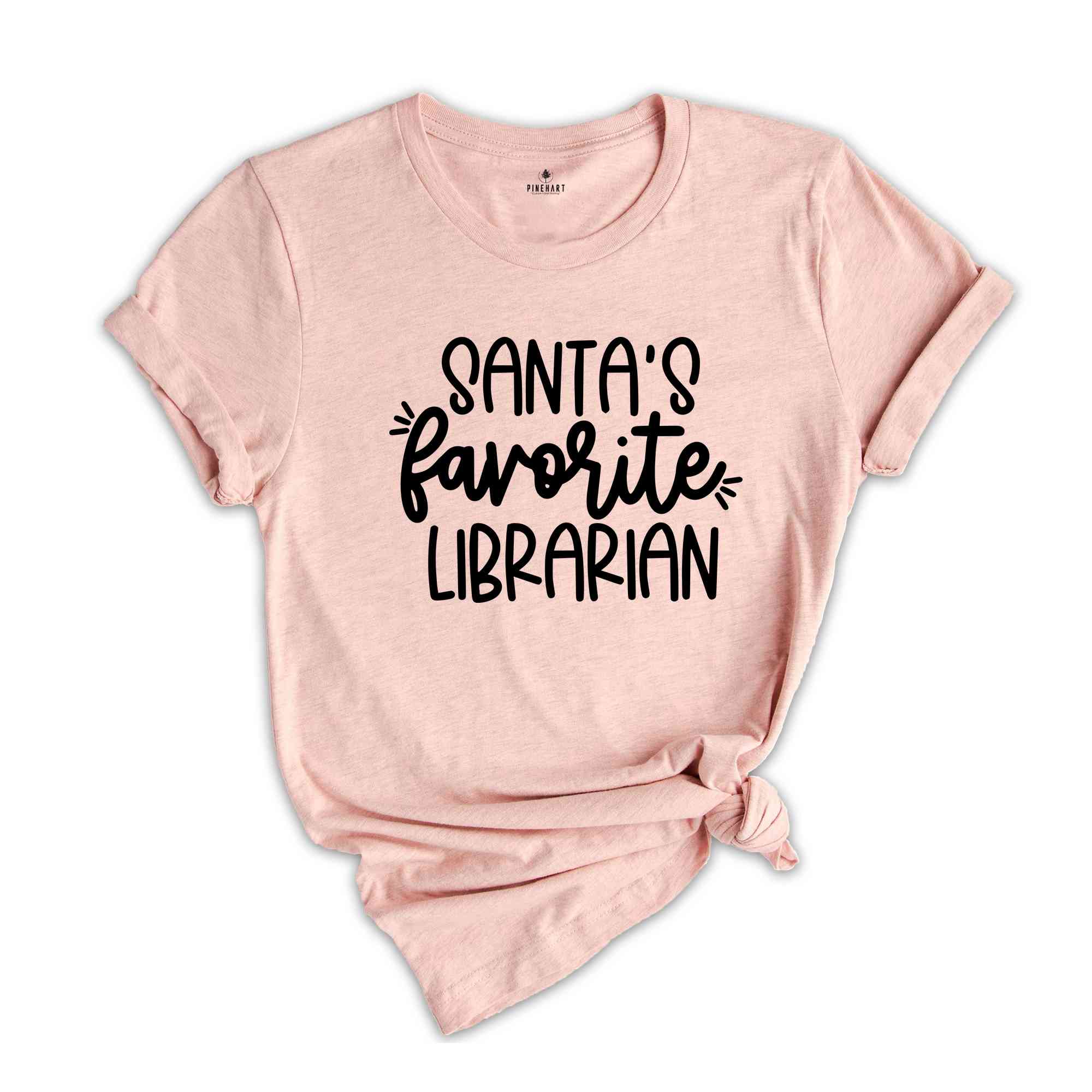 Santa's Favorite Librarian Shirt, Christmas Gift, Christmas Shirt, Librarian Shirt, Librarian Christmas, Gift For Librarian