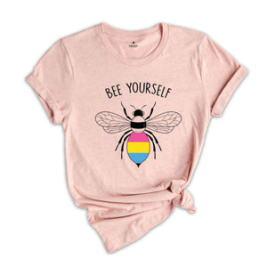 Bee Yourself Shirt, Cute LGBT Shirt, LGBT Support Shirt, LGBTQ Pride Shirt, Animal Lover Shirt, Pride Rainbow Shirt, Love Is Love