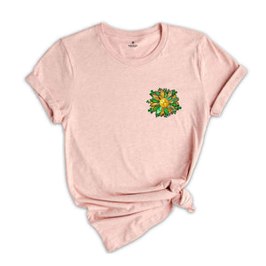 Shamrock Sunflower T-Shirt, Saint Patrick's Day T-Shirt, Funny Saint Patrick's Day Shirt, Shamrock Shirt, Sunflower Shirt