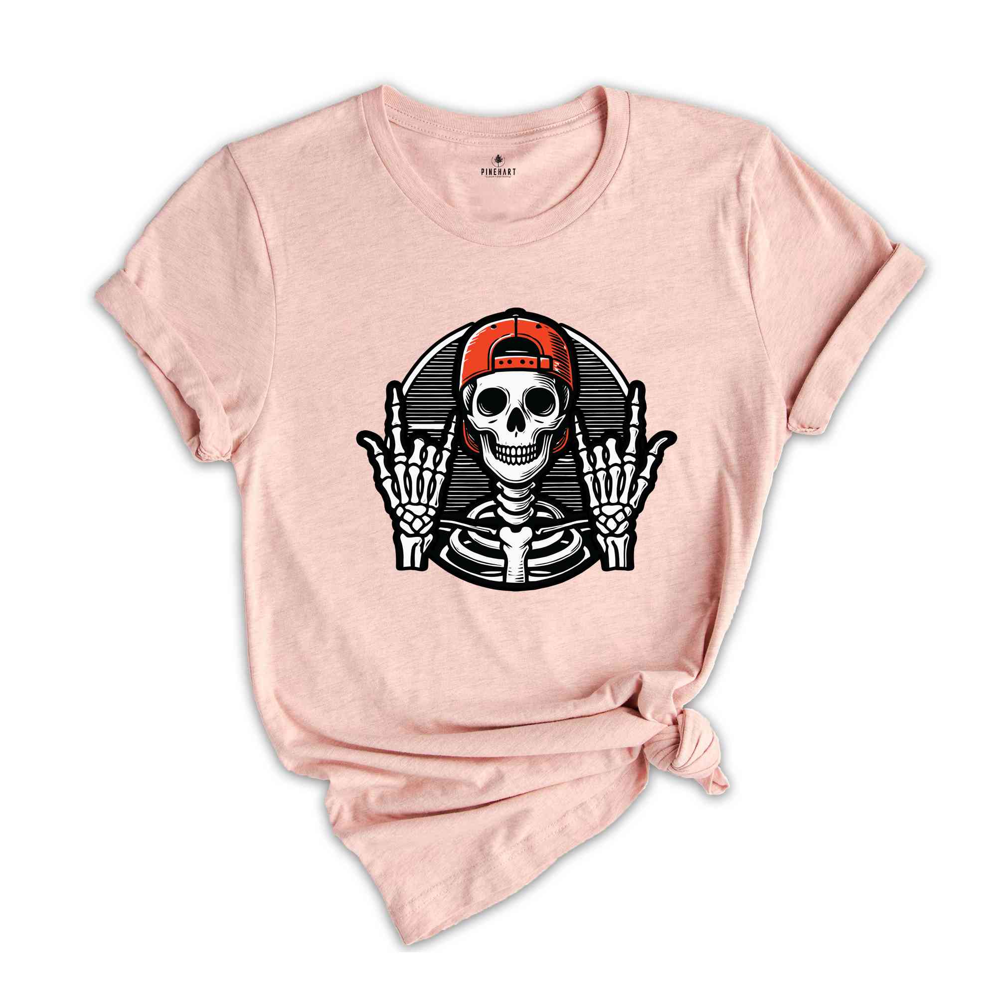 Rocker Skater Skeleton Shirt, Halloween Skeleton Shirt, Funny Skeleton Shirt, Spooky Season Shirt, Music Lovers Gift, Skater Shirt