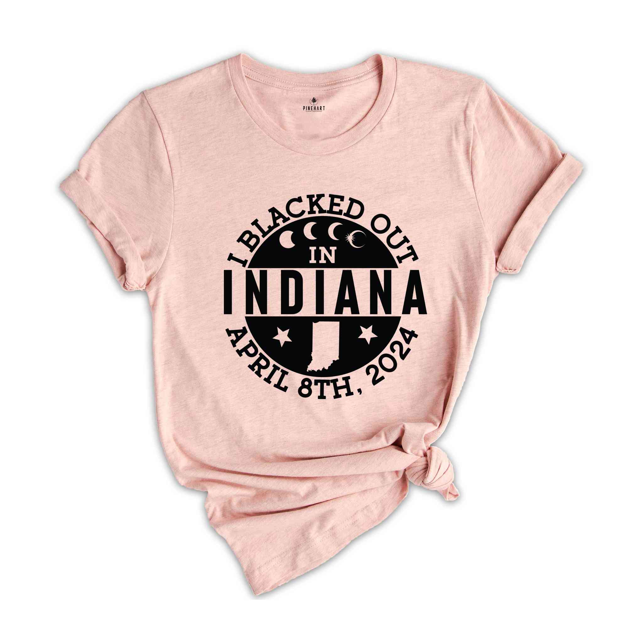 I Blacked Out In Indiana Shirt, Indiana Eclipse Shirt, Celestial Shirt, Eclipse Event 2024 Shirt, April 8th 2024 Total Solar Eclipse,