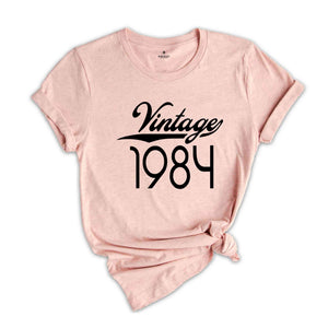 Vintage 1984, 40th Birthday Shirt, 1984 Shirt, 40th Birthday Tee, 1984 Birthday Shirt, 40th Birthday Gift, 40th Birthday Party, 40 Years Old