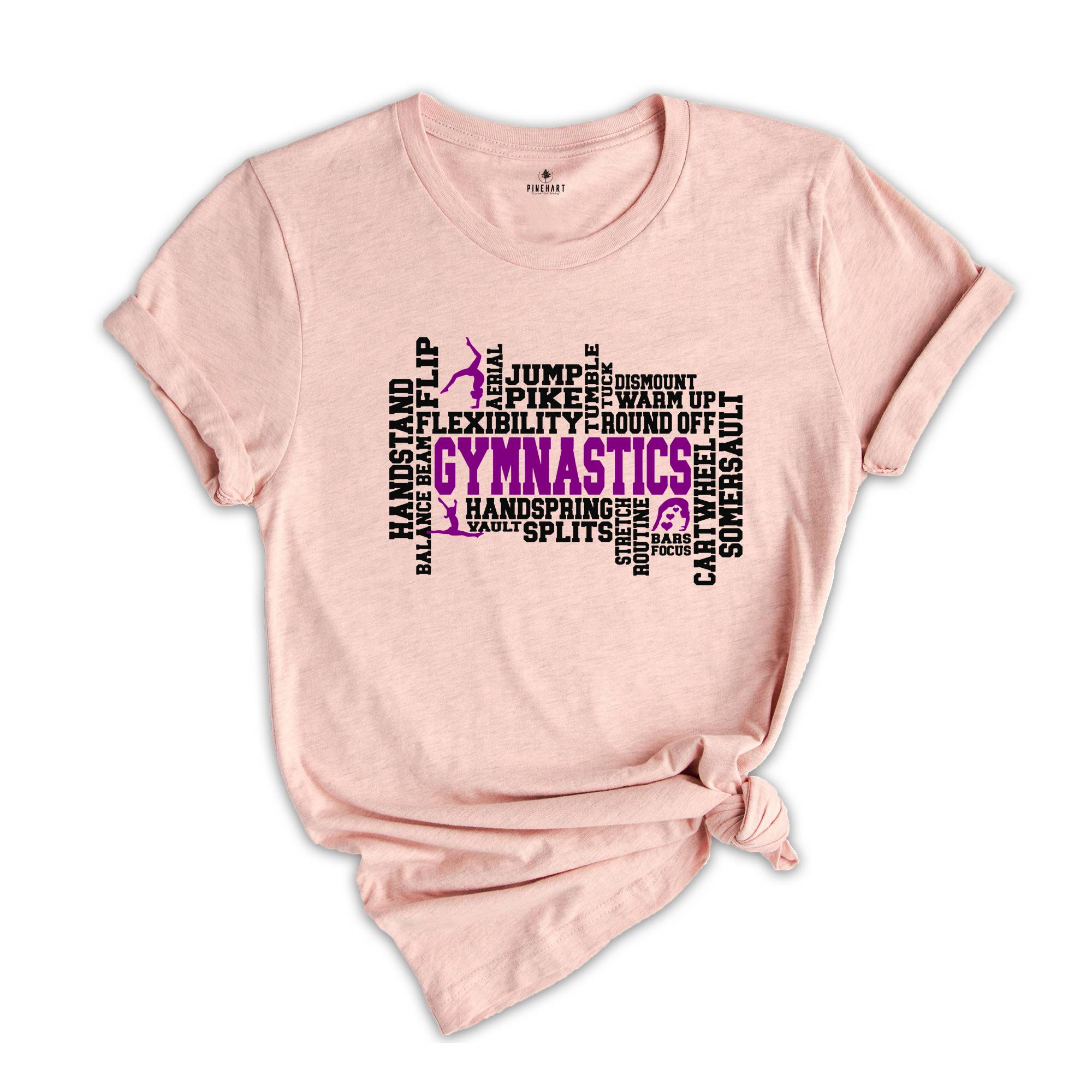 Gymnastics Shirt, Gymnastics Word Shirt, Gymnast Shirt, Girls Gymnast Tee, Woman Gymnastics, Gymnastic Gift, Gymnastics Daughter Tee