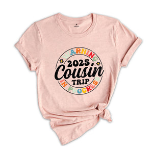 Warning 2025 Cousin Trip In Progress Shirt, Cousin Trip 2025 Shirt, Summer Cousin Shirt, Cousin Beach Tees