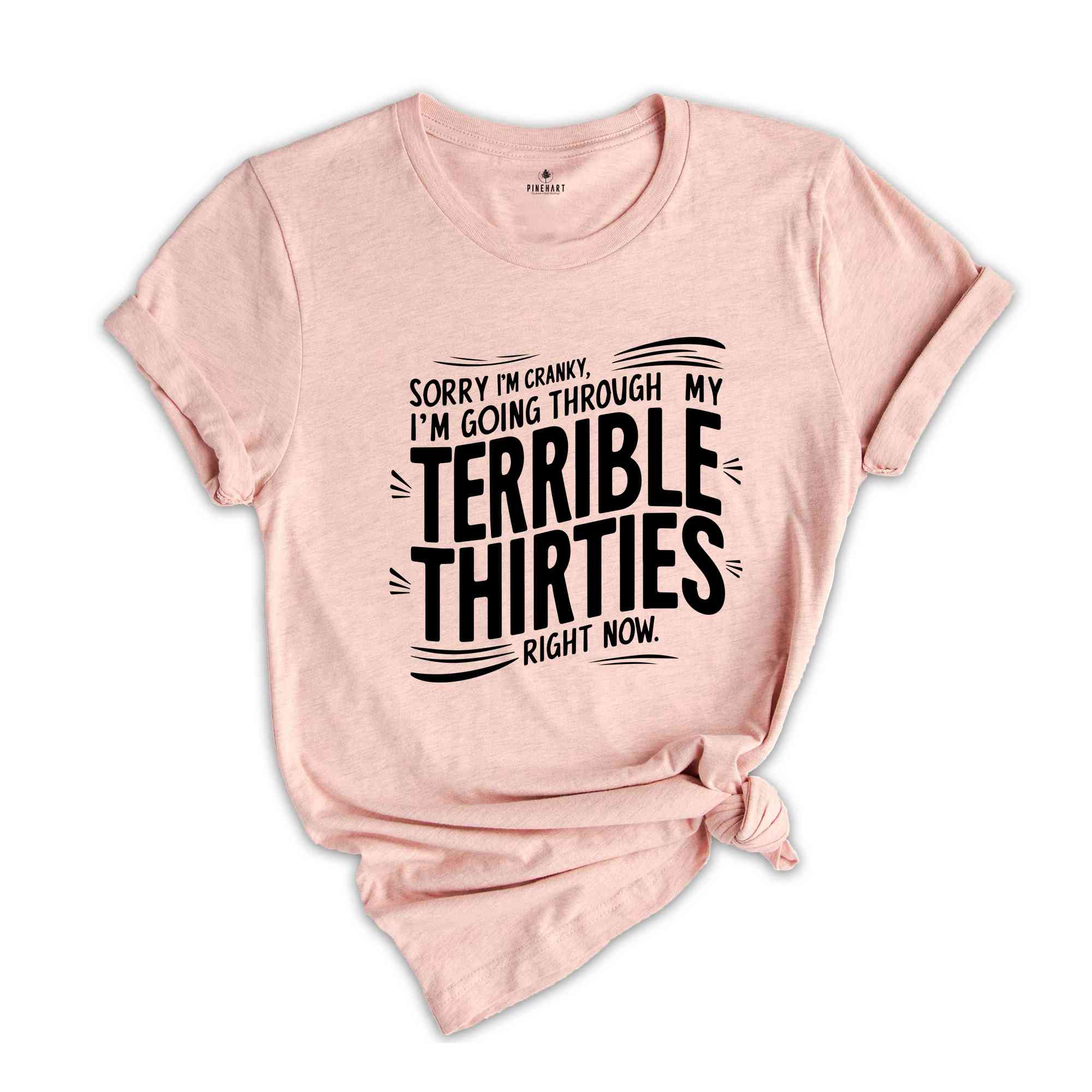 Terrible 30's Shirt, Sorry I'm Cranky I'm In My Terrible 30's Birthday Shirt, Funny Thirties Shirt, Thirties Birthday Gift