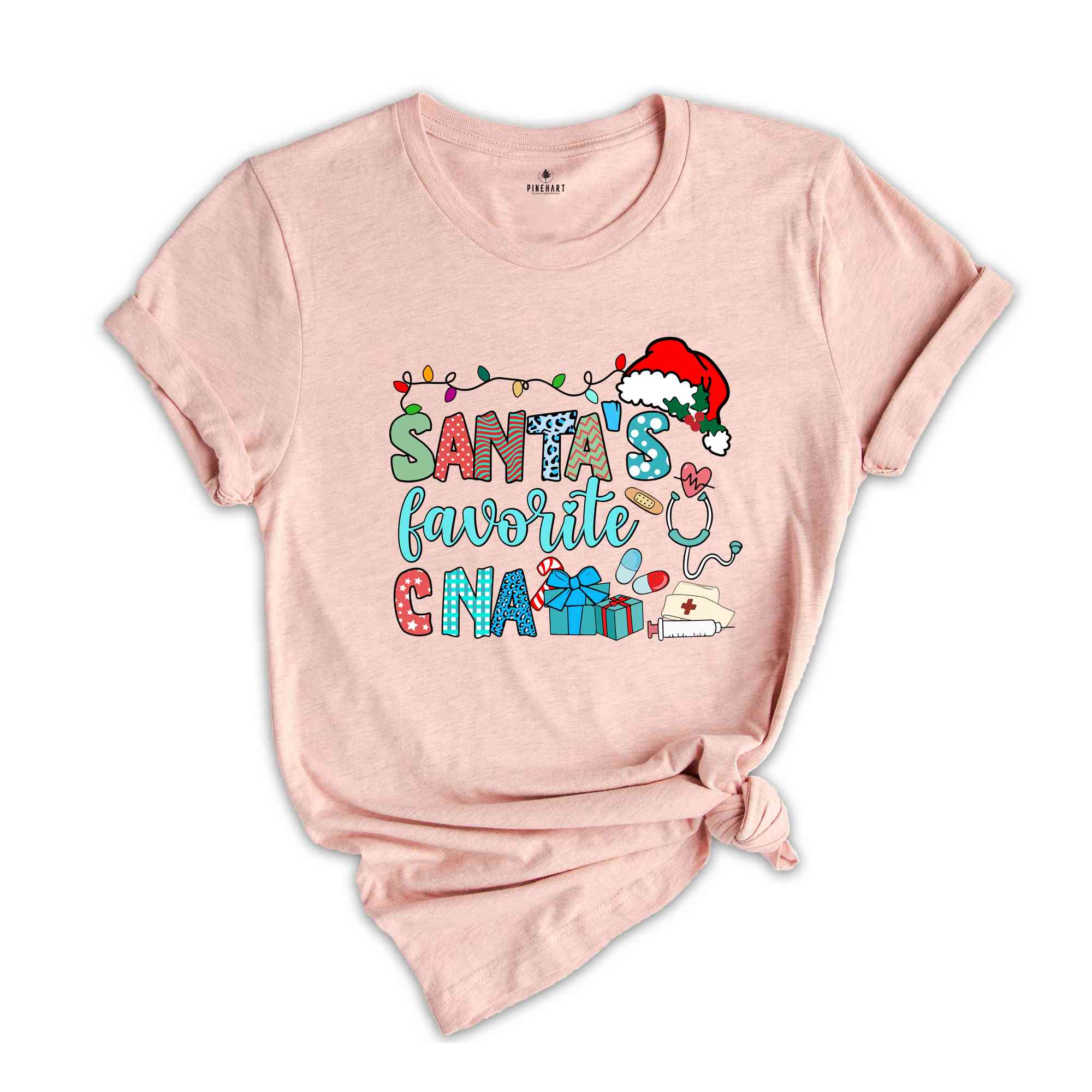 Santa's Favorite CNA Shirt, Nurse Assistant Shirt, Gift for Nurse, CNA Gift, Christmas Gift, Gift for Mom, Nursing Life Shirt