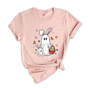 Cute Ghost Bunny Shirt, Ghost Rabbit Shirt, Happy Easter Day, Easter Day Shirt, Easter Day Gift, Rabbit Lover Shirt, Spring Easter Shirt