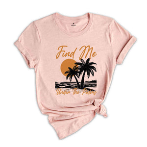 Beach Summer Tropical T-shirt, Beachwear Island Shirt, Distressed Vintage Style Shirt, Travel Vacation Shirt, Sunset Shirt