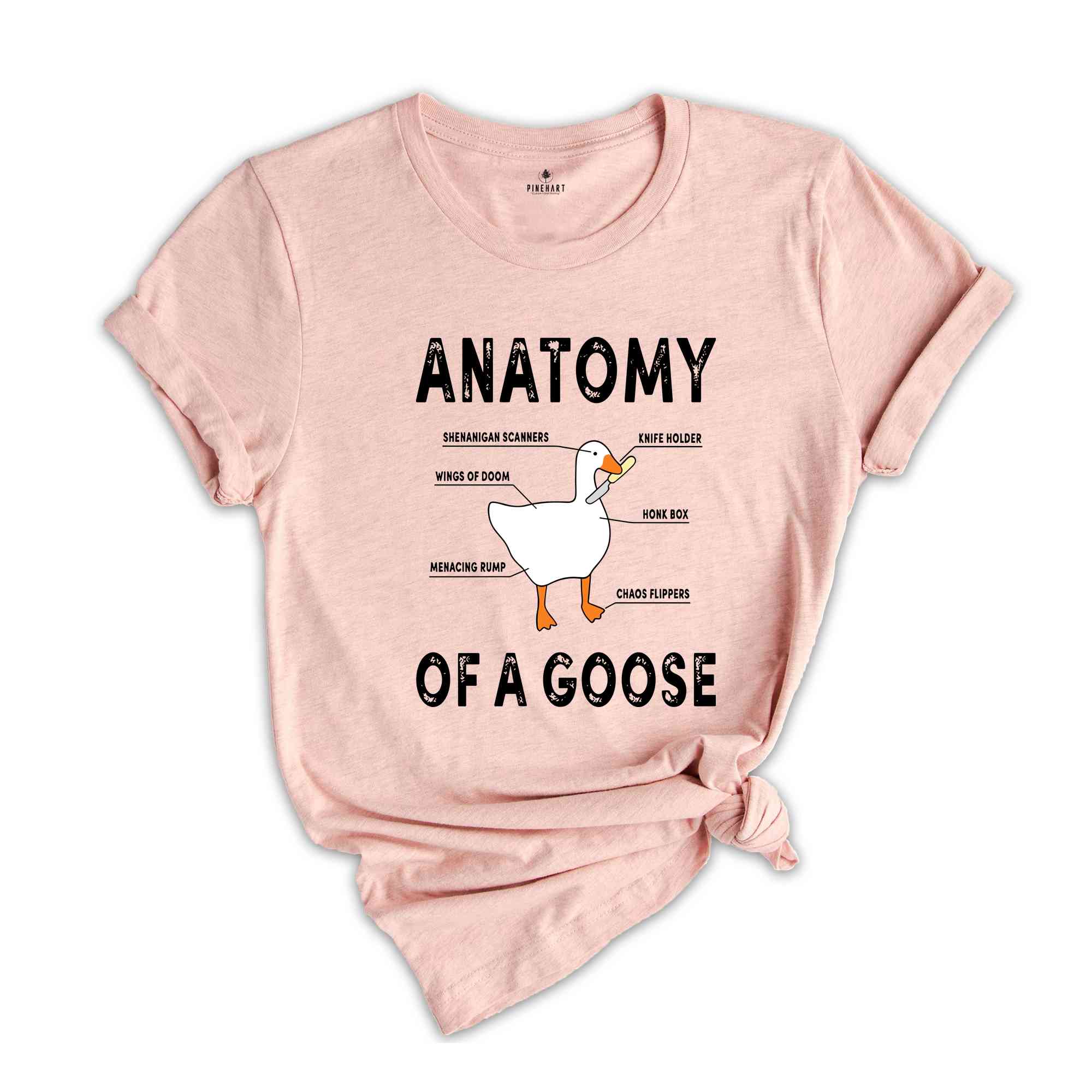 Anatomy of A Goose Funny Duck Shirt, Funny Goose Shirt, Goose Lover Shirt, Funny Bird Shirt, Bonk T-Shirt