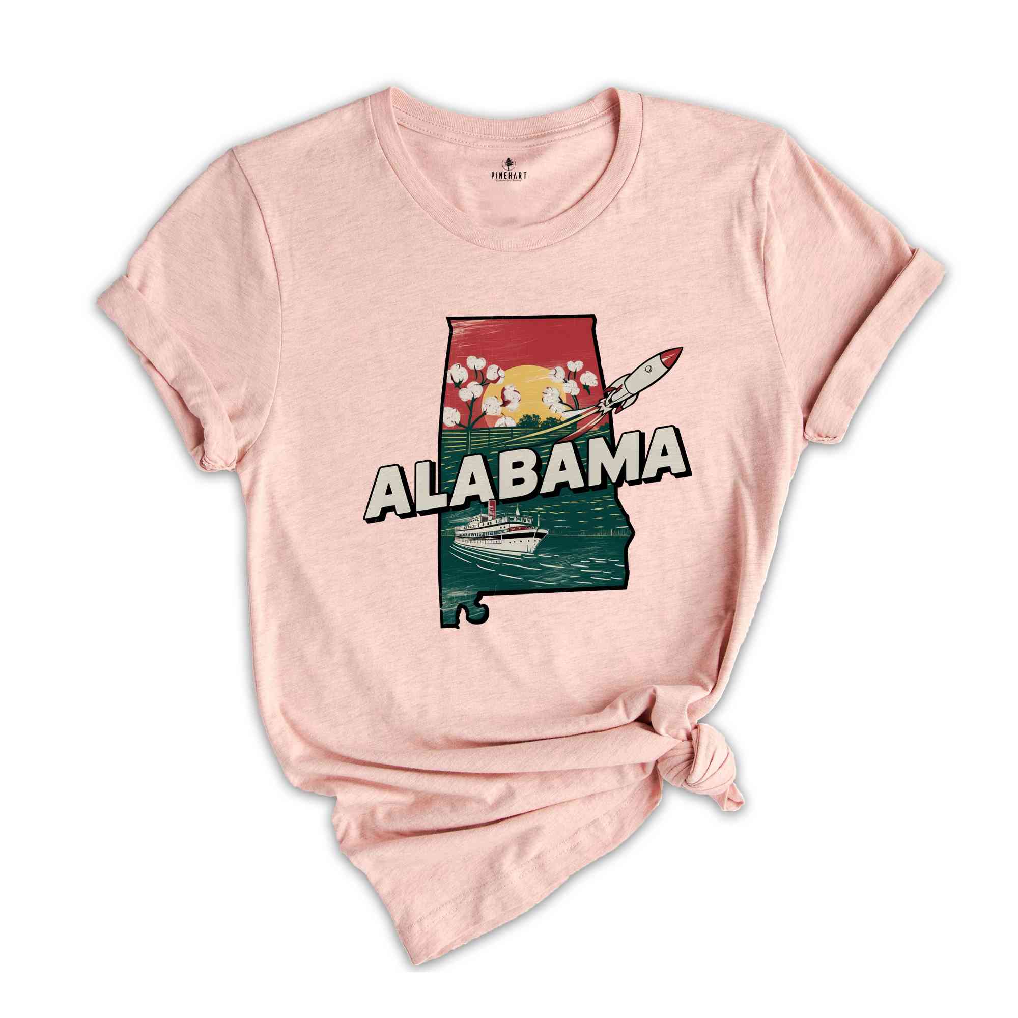 Retro State Of Alabama Shirt, State Of Alabama Shirt, State Shirt, Alabama Shirt, Alabama Lover Shirt, Family Trip Shirt, Travel Shirt