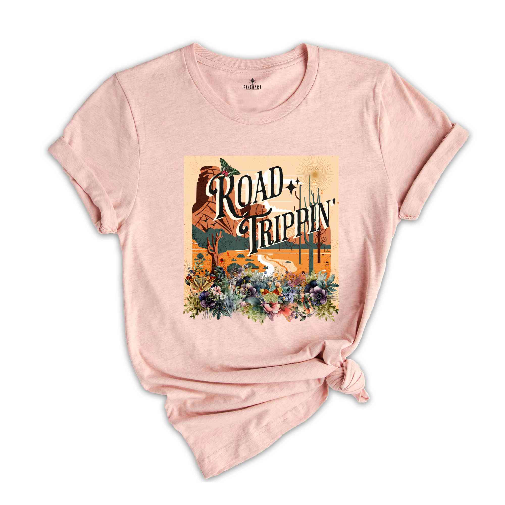 Road Trippin Shirt, Floral Road Trip Shirt, Vacation Shirt, Cute Vacation Shirt, Road Trip Shirt, Traveler Gift, Travel Shirt, Adventure Tee