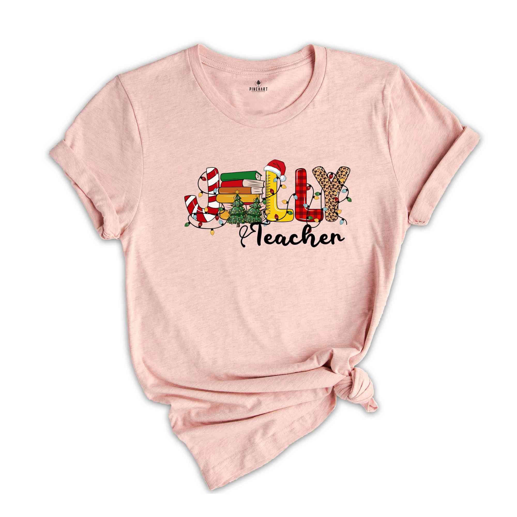 Jolly Teacher Shirt, Teacher Christmas Gift, Teacher Shirt, Teacher Appreciation, Cute Christmas Shirt, Christmas Party Shirt, Holiday Shirt