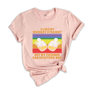 Unique LGBT Pride Shirt, Whiskey Lover Gift, Gay Rights Tee LGBTQ Pride Tee, Rainbow Pride Shirt, Pride Ally Tee, Love Is Love Shirt,