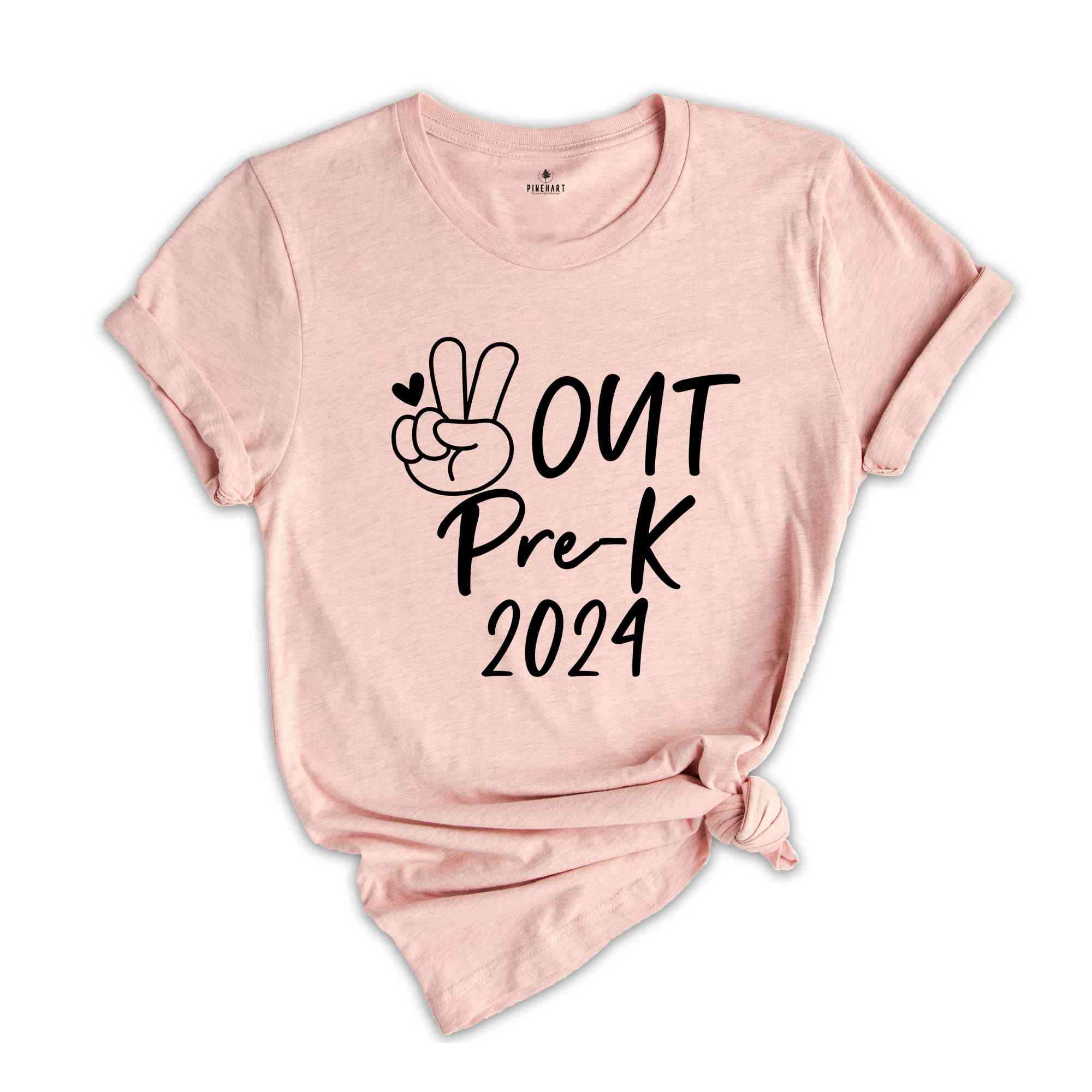 Peace Out Pre-K 2024 Shirt, End Of The School Shirt, Last Day Of School Shirt, Kids Graduation Shirt, Tie Dye Shirt, Preschool Shirt