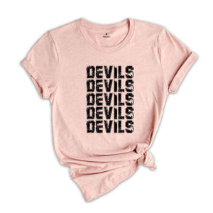 Team Mascot Shirt, Devils Mascot Shirt, Devils Fan Shirt, Devils School Shirt, School Spirit Shirt, Devils Team Shirt, Football Tee