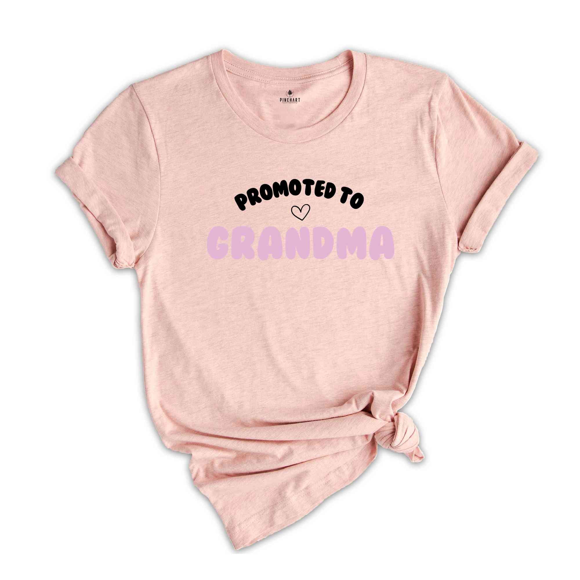 Promoted to Grandma TShirt, First Time Grandma Gift, Grandma To Be Shirt, Baby Announcement Tee, Cute Grandma Shirt, Gift For New Grandma