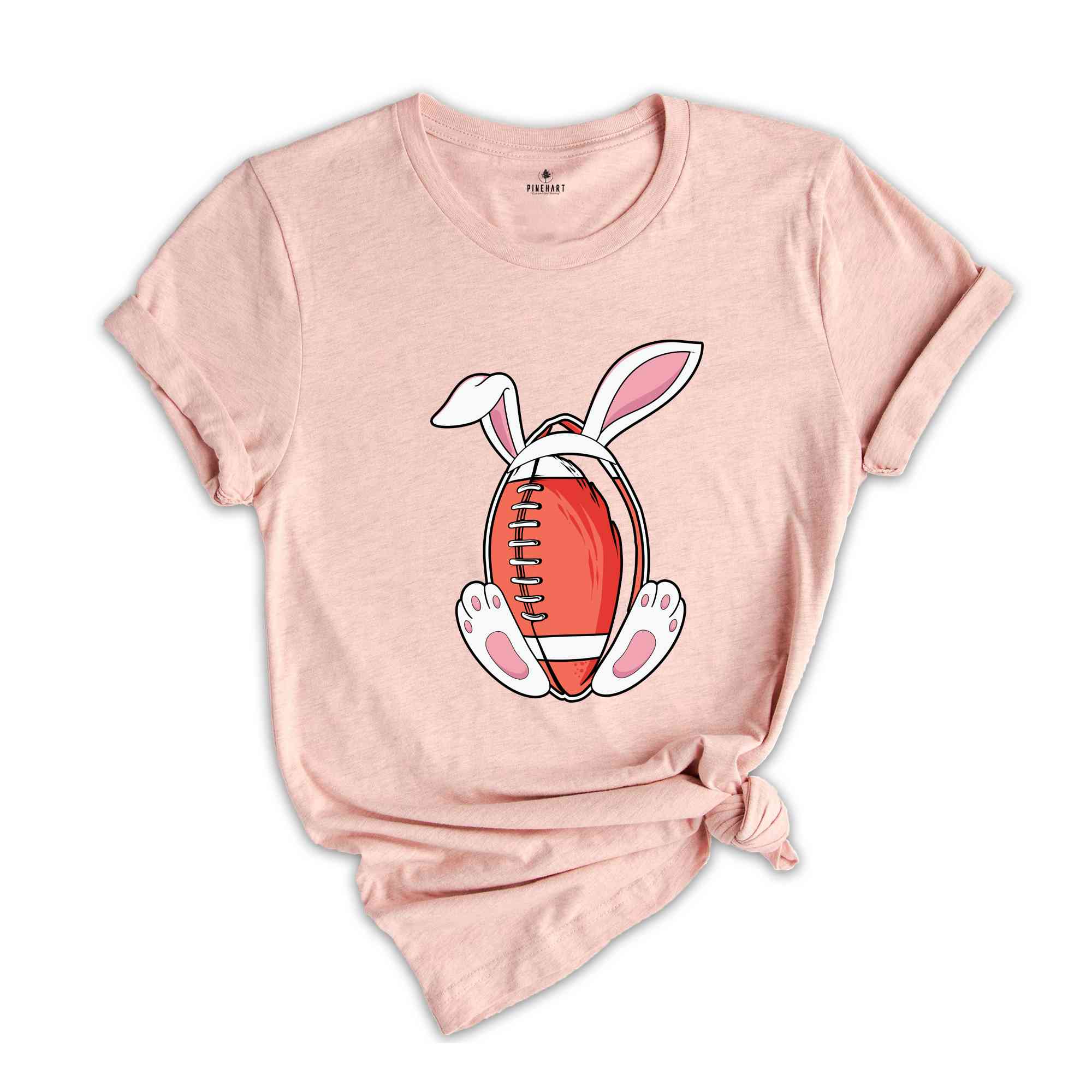 Easter Bunny Football T-Shirt, Easter Football Gift, Football Fan T-shirt, Matching Family Easter Tees, Funny Easter Tees